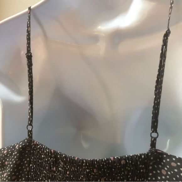 American Eagle gray and pink dot sun dress women’s size 4‎ - Picture 7 of 8